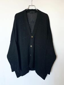 90s SHIRIN GUILD linen cardigan 80s シリンギルド カーディガン 無地 黒 コムデギャルソン ヨウジヤマモト キャサリンハムネット