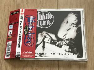 [国内盤美品CD:廃盤] WHITE LION ホワイト ライオン / FIGHT TO SURVIVE 華麗なる反逆