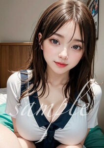 G595【 高画質 】A4 アート ポスター 美少女 美人 美女 巨乳 水着 写真 グラビア アイドル セクシー モデル コスプレ イラスト かわいい