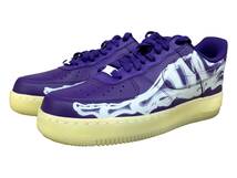 NIKE (ナイキ) AIR FORCE 1 07 SKELETON QS Purple Skeleton エアフォース1 ローカットスニーカー CU8067-500 26cm US8 パープルメンズ/025_画像1