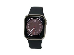 Apple (アップル) Apple Watch Series 7 41mm Starlight Aluminum GPS Midnight Sport Band アップルウォッチ MKNE3J/A 家電/078