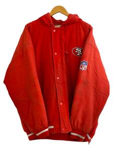 STARTER (スターター) NFL San Francisco 49ers サンフランシスコ フォーティーナイナーズ 中綿ジャケット XL 赤 90s 古着 メンズ/004