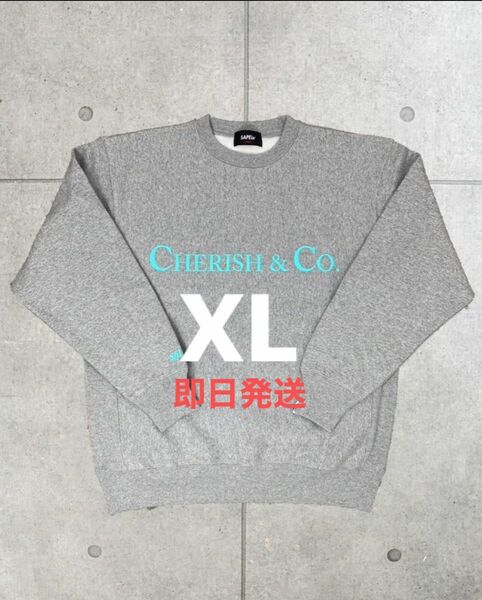 SAPEUR Cherish&co CREWNECK SWEAT グレー サプール クルーネック スウェット トレーナー