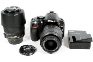 Nikon ニコン デジタルカメラ D5200 18-55mm 55-200mm ダブルズーム 付きセット
