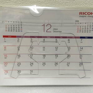 即決■ 2024 シンプル スリム 卓上 カレンダー RICOH リコー 卓上カレンダー 六曜 RICOH CALENDAR 令和6年の画像2