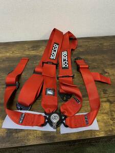  last price cut, rare model. Sparco 4 -point type seat belt red.