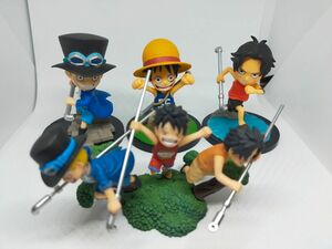 ONE PIECE ワンピース 悪童３人組 ルフィ エース サボ 幼少期 子供時代 フィギュア セット