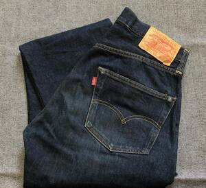 復刻LEVIS リーバイス501XX 55年モデル 刻印555 バレンシア 表記W30インチ！まっ紺! [ヴィンテージ好きにも！ 