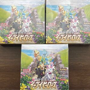 ポケモンカード　イーブイヒーローズ 3box 　シュリンク付き 送料無料