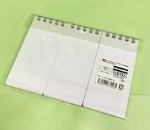 《未開封品》ソフトバンクホークス/ミニリングメモ3個セット/ロゴ入り/メモ帳/おまけ付き/ガッツメラメラ缶バッチ/非売品_画像3