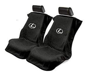  seat towel Lexus pair set / black / gray / tongue / seat cover / seat armor -