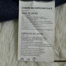 希少 COMME des GARCONS SHIRT コムデギャルソン シャツ ■2014年代 川久保怜 ■リネン 甘編み 光沢 ■プルオーバー ニット セーター_画像4