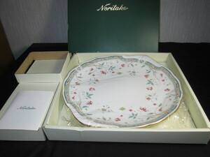 ノリタケ Noritake 花更紗 パーティープレート ボーンチャイナ 27cm 未使用 