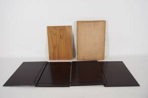 木製　　溜塗　　器据　　杉製　和敬板　　野点　茶道具　　23　1219－20－3