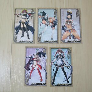 クイーンズブレイド ゲーマーズ 特典 しおり 栞 非売品 ５種セット セクシー