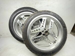 売り切り ホンダ CB750F FC 前後 ホイール セット HA-119 【C６×2】 1円 スタート 実働 RC04-10394 FB FA FZ