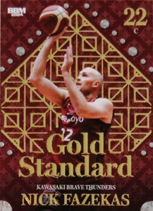 【ニック・ファジーカス/川崎ブレイブサンダース】BBM 2024 B.LEAGUE2023-24 FAST BREAK 1st Half [Gold Standard] 100枚限定 (051/100)