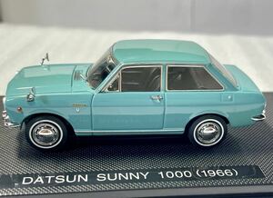 1/43 EBBRO ◆ DATSUN SUNNY 1000. 1966 ( Blue). // 日産　サニー1000