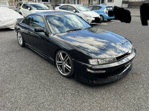 S14 シルビア　後期　Q's 5MT 日産　NA 5穴　即ドリ　フル内装　車検無し　S15 S13 K's ターボ　ミッション ドリ車 ドリフト 1円スタート！