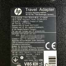 【送料無料】(010477C) HP HSTNN-DA14 Travel Adapter 19.5V3.33A / 5V1.5A 65W 純正品 ACアダプタ 2個セット ケーブル付 中古品_画像3