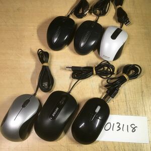 [ free shipping ](013118C) USB mouse ELECOM BUFFALO other 6 piece set used operation goods 
