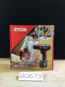 (012673E) RYOBI 充電式ドライバドリル BD-710 7.2V 20段クラッチ キーレスチャック 付属品欠落あり 中古品