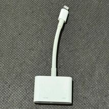 D(0125g5) 純正 Apple アップル A1438 HDMI変換ケーブル Lightning-Digital ライトニング AVアダプタ ★動作未確認_画像1