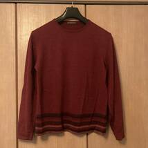 size S (身幅52cm) | 6876 | ウール ニット | レッド | six eight seven six ロクハチナナロク | WOOL KNIT | RED_画像1