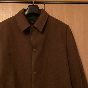 size 50 (M~L) (身幅58cm) | H&M | ウールブレンド ステンカラーコート | ブラウン | エイチアンドエム | ロングコート WOOL COAT | BROWN 