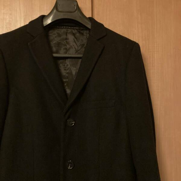 size 42 (XL) (身幅58cm) | TOPMAN TOPSHOP | ウール チェスターコート | ネイビー | トップマン トップショップ | WOOL COAT | NAVY |