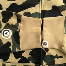 ★XL★ 1st camo yellow シャーク パーカー shark full zip hoodie a bathing ape BAPE エイプ ベイプ アベイシングエイプ 迷彩 z2725_画像6