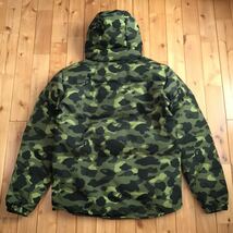 ★リバーシブル★ ダウンジャケット XLサイズ a bathing ape BAPE camo zip hoodie down jacket エイプ ベイプ パーカー NIGO 迷彩 i71_画像3