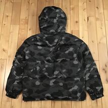 フード付き ダウンジャケット Black camo Sサイズ a bathing ape BAPE hoodie down jacket エイプ ベイプ アベイシングエイプ 迷彩 mz3_画像4