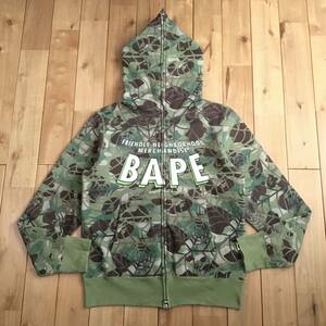 スパイダーマン × BAPE camo フルジップ パーカー Sサイズ marvel comics spider man a bathing ape full zip hoodie エイプ ベイプ i3