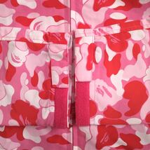 ★美品★ ABC camo pink ナイロン パーカー Lサイズ a bathing ape BAPE hoodie jacket エイプ ベイプ アベイシングエイプ NIGO i869_画像5