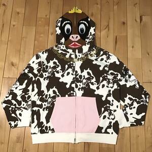ホルスタイン パーカー Mサイズ Holstein full zip hoodie a bathing ape BAPE cow エイプ ベイプ アベイシングエイプ NIGO n1