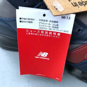 UK製 NEW BALANCE MH1500NG NAVY×GRAY “RAINER” US10D 28cm 限定M1500ミッドカットモデル 新品 レザー イギリス英国製 ネイビー×グレーの画像3