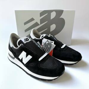 国内正規品 USA製 オリジナル復刻 NEW BALANCE M990BK1 ブラック US8.5 26.5cm M990v1 アメリカ米国製 黒 スエード スニーカー MADE IN USA