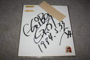 Art hand Auction Chibako Fukimi's handsigniertes farbiges Papier (adressiert) Y, Talentgüter, Zeichen