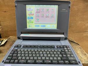 JJ196 Canon CanoWord Start! J1VE ワードプロセッサ/ワープロ 本体のみ/通電OK 現状品