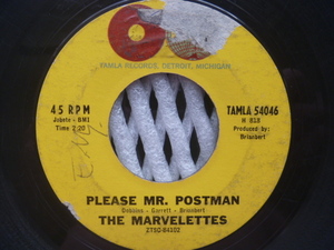 ★MARVELETTES マーヴェレッツ／ Please Mr. Postman (Tamla)▼全米1961年1位・R&Bチャート1位　●デビュー・ヒット・シングル