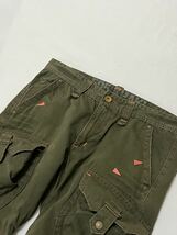 EDWIN 505 KHAKI ERM-1392 変形カーゴポケットデザイン コットン ミリタリーデザイン パンツ _画像7