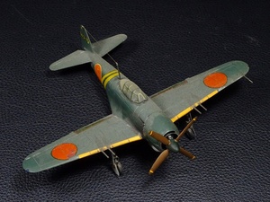 640■紫電 1/72 プラモデル 完成品 ジャンク 戦闘機 メーカー不明