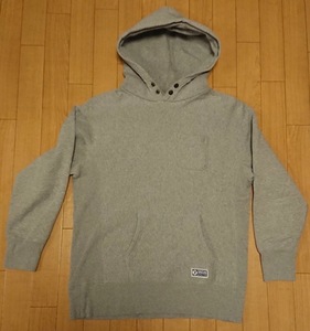 Discus Sweat Parka Foodie ディスカス スウェット パーカー フーディ スナップ Size XL リバースウィーヴ Grey グレー ポケット champion