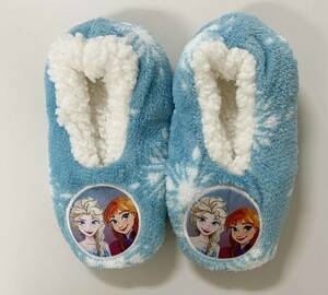  новый товар 17~21cm * затраты ko.... салон обувь дыра снег голубой дыра L sa6~9 лет детский Kids девушки тапочки Disney 