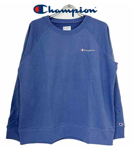  new goods XL * Champion Champion reti- strainer blue sweatshirt reverse side wool French Terry Logo cotton large size man and woman use 