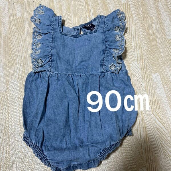 【美品】GAP ベビー　 ロンパース　デニム　90㎝