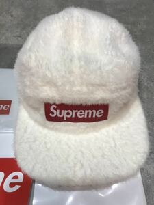 supreme faux fur Camp Cap box logo シュプリーム キャンプキャップ ファー white 白　free 送料込み！