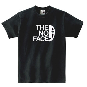 【パロディ黒XL】5ozノーフェイスTシャツ面白いおもしろうけるネタプレゼント送料無料・新品