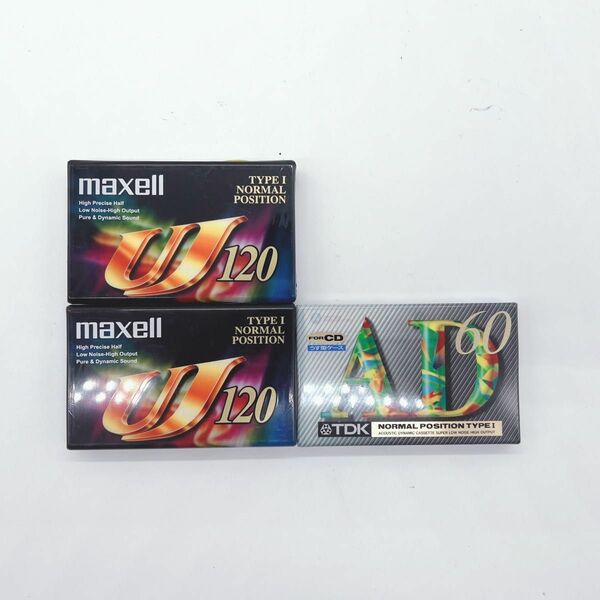 【新品未開封】カセットテープ3本セット maxell TDK